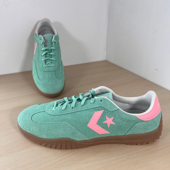 Converse Other - Converse Star Player 76 Mens 11.5 Womens 13 Mint Green Pink Suede A15090C